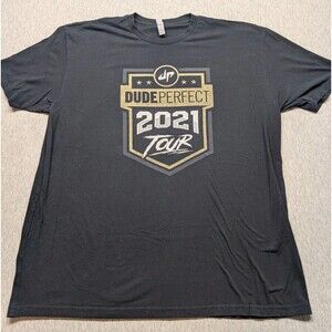 Up Dude Perfect Tour 2021 Trick Shot Black Vlog T Shirt Sports Tee Black XXL